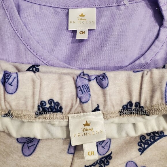 Disney Princess Pajama Set Girls Long Sleeve Top and Jogger Pants Size Small - Picture 8 of 11